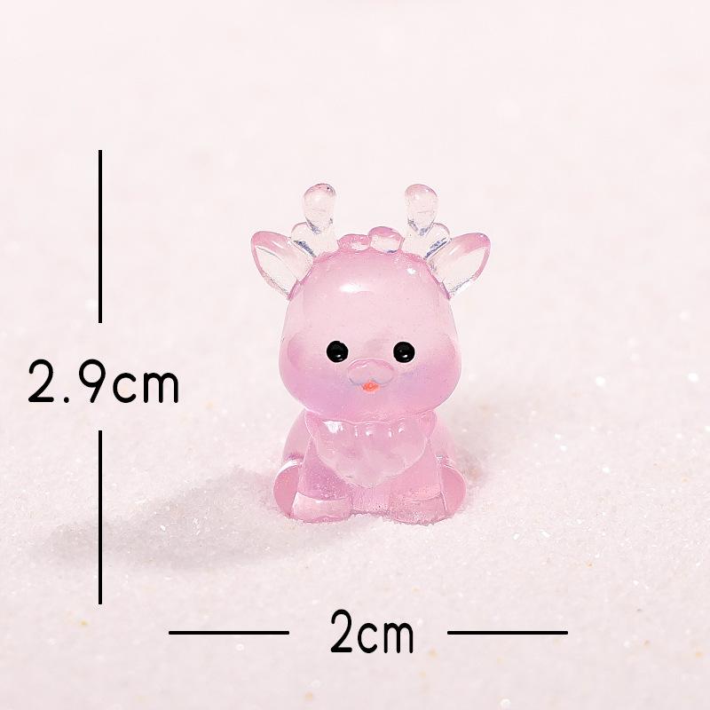 

Christmas Micro-landscape Ornaments, Cute Reindeer Snow Landscape, Resin Craft Decorative Small Ornaments and Accessories фиолетовый