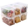 1pc Clear Food Storage Box Food Storage Container with Lid Plastic Kitchen and Pantry Organization Canisters Containers
