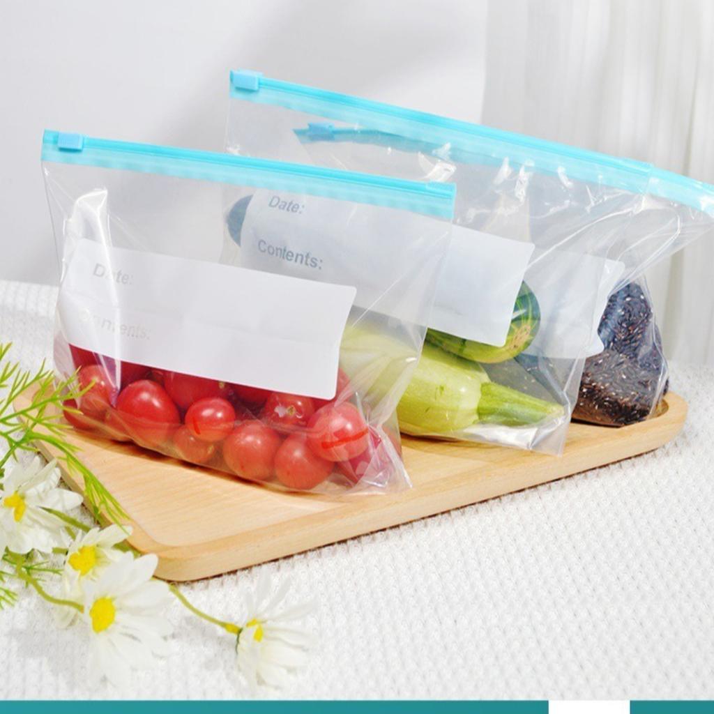 Zipper sealed fresh-keeping bag, refrigerator, kitchen