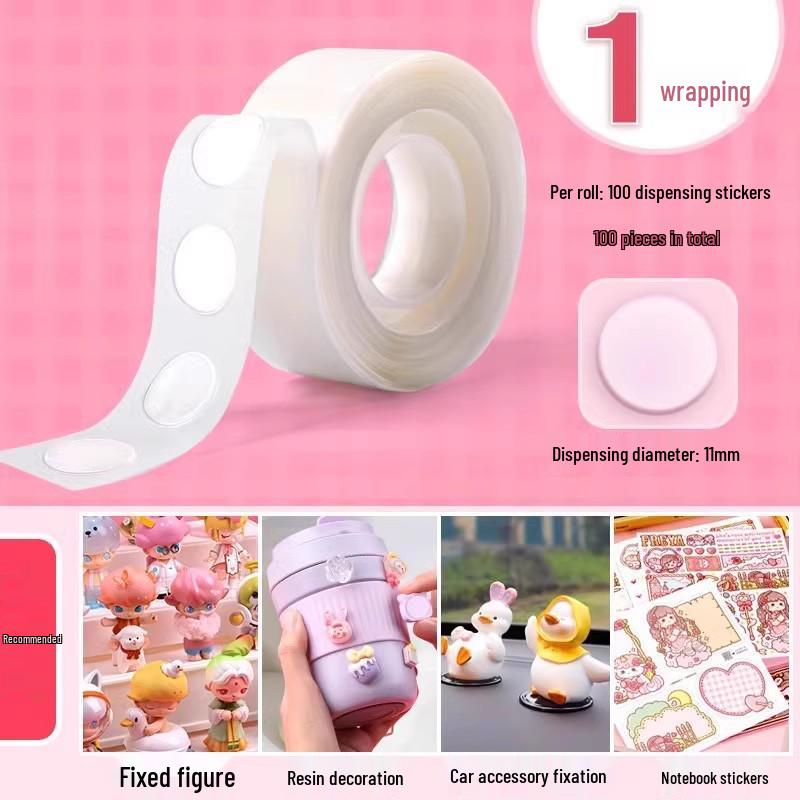 Traceless Double-Sided Wedding Tape - High Viscosity, Nano Adhesive, Transparent, Double Happiness Sticker.