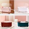 New Cotton Swab Makeup Box Desktop Make Up Container with Transparent Lid Organizer Storage Box for Cotton Swab/Cotton Pads
