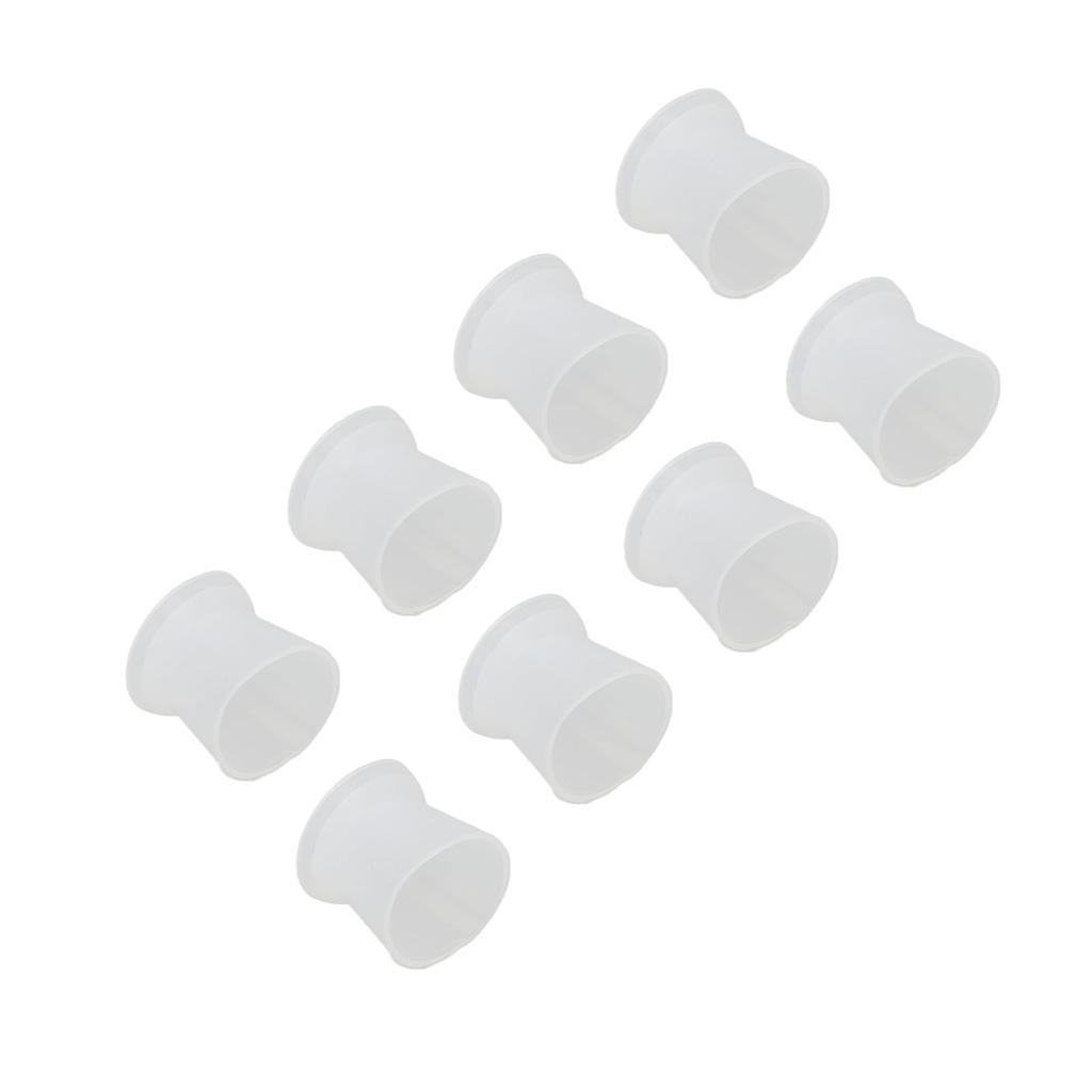 100PCS Disposable Silicone Pigment Cup Large Eyebrow Lip Color Pigment Cups with Storage Bottle