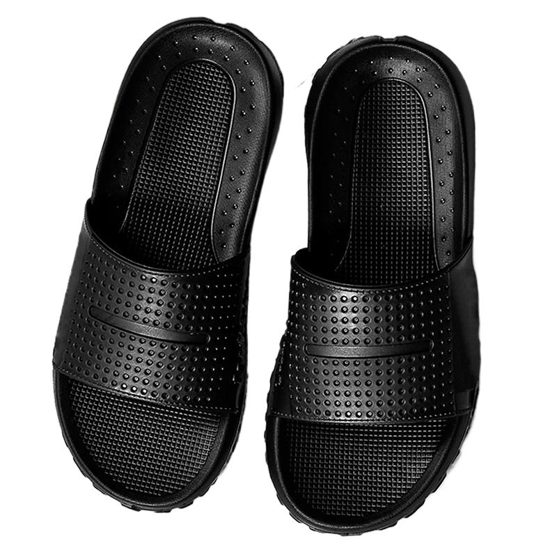 Mode Weiche Zuhause Herren Hausschuhe Sommer Indoor Rutschfest Badezimmer Damen Hausschuhe Sandalen Hotel Einfarbig Herren Flip Flops Flache Schuhe