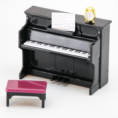 3er-Set Klavier mit Hocker Dekoration Puppenhaus Musikinstrument Ornamente Mini-Klavier, verwendet für Wohnaccessoires, Puppenhaus Dekoration Zubehör