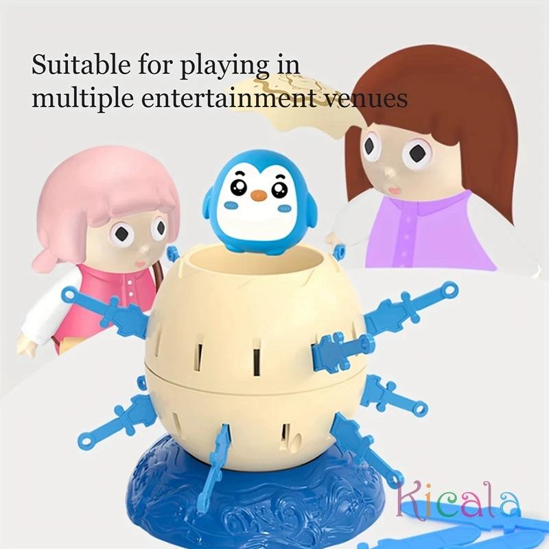 Interaktives Pinguin-Pirat-Fass Lernspielzeug für Kinder Weihnachtsfeier Spaß Eltern-Kind-Spiele Einzigartiges Puzzle-Geschenk