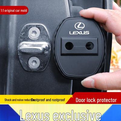 Lexus ES/RX/NX/LS/UX/CT/LC Deurslotafdekking: Roestvrije Siliconen Schokdemper