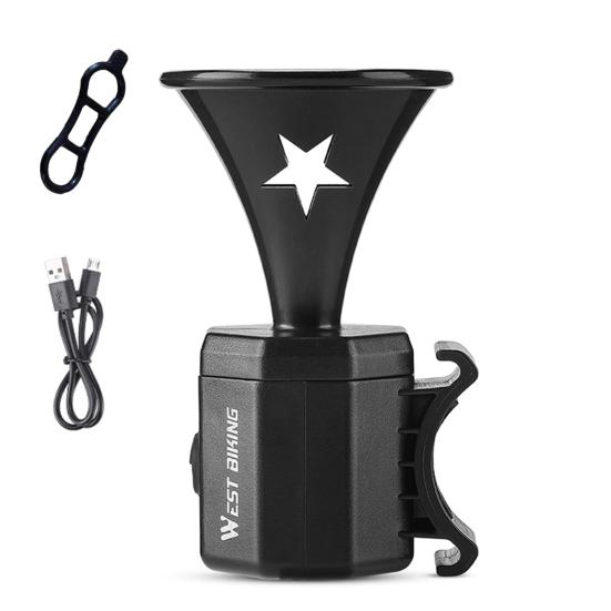 Bike Electric Horn High Decibel Multiple Modes Waterproof Rechargeable Easy Install Handlebar Bell