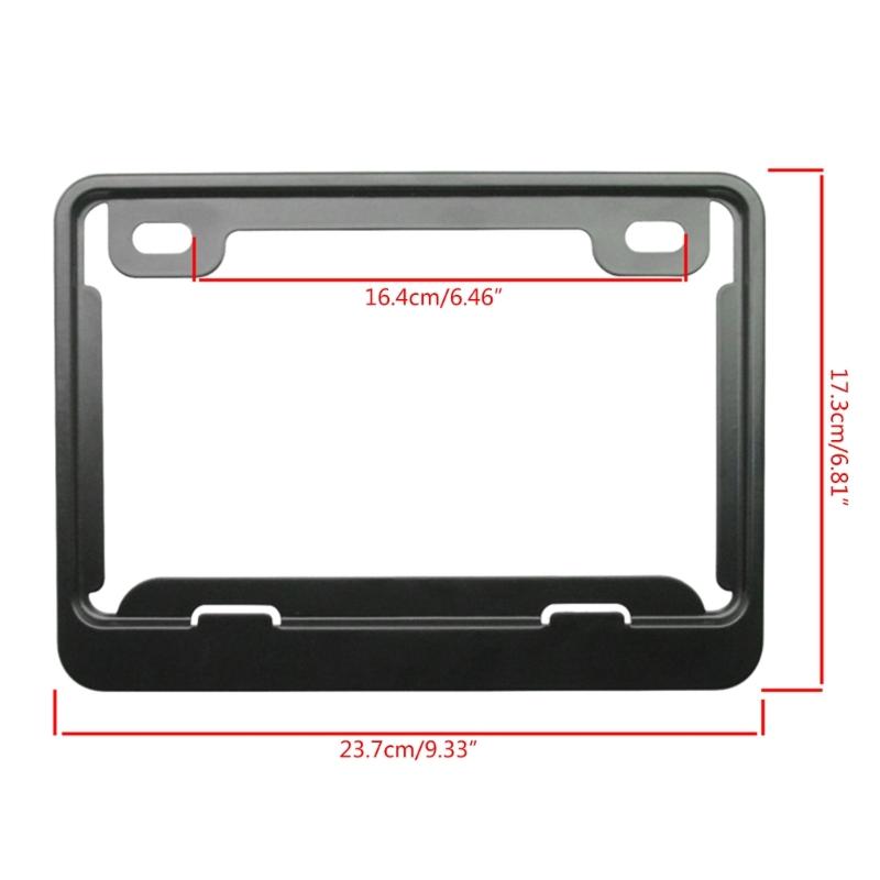 Copertura Targa Antiruggine Cornici Targa Moto 2 Fori Supporti Targa Cornice Targa
