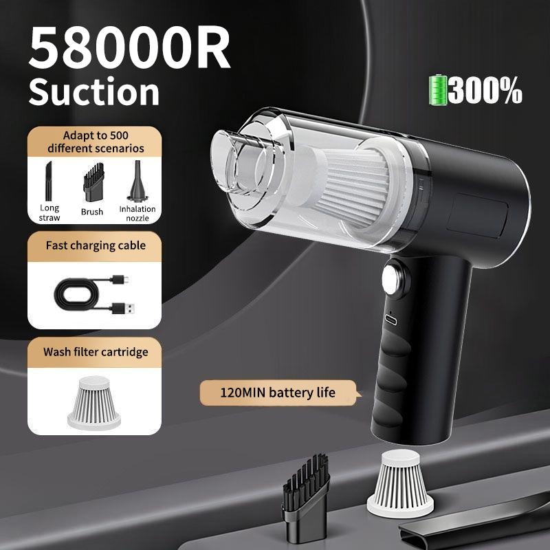1SET Cordless Handheld Car Vacuum Cleaner Dual Use Suction and Blowing Portable Rechargeable for Car Interior