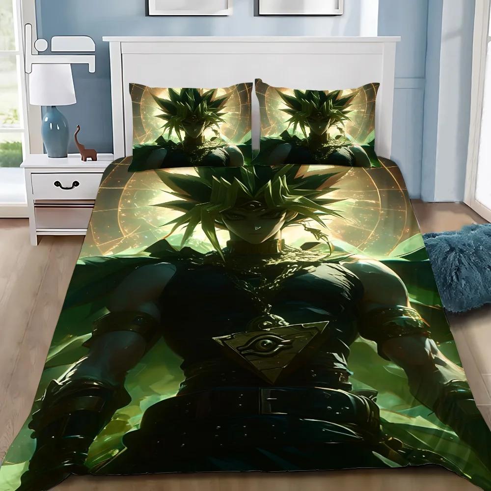 3D Print Yu-Gi-Oh MONSTER CARD Anime Bedding Set Duvet Cover Bed Set Quilt Cover Pillowcase Comforter king Queen Size Boys Adult