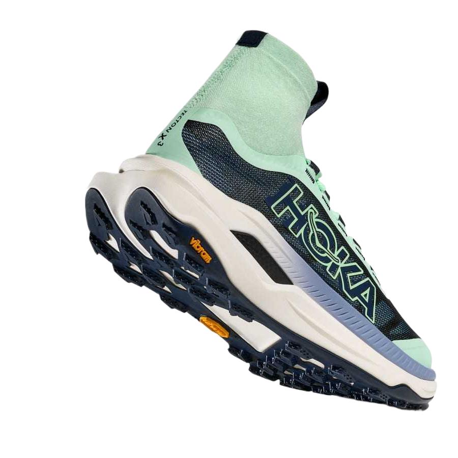 HOKA One One Tecton X 3 Comfortable Fashionable Versatile Mesh High-Top Running Shoes Women Sneaker Blue 1155114