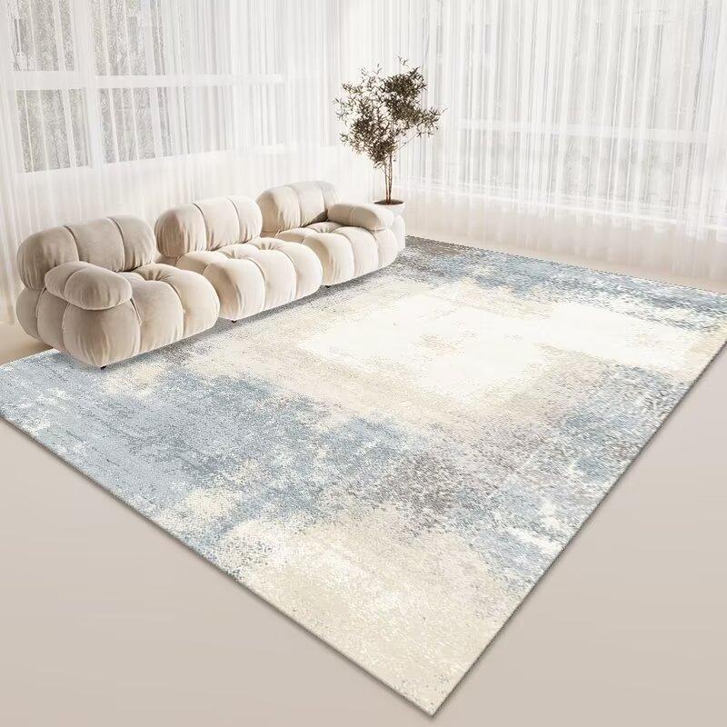 Simple Crystal Velvet Carpet, Living Room Coffee Table Dirt-Resistant And Easy To Take Care Of Floor Mat, Hotel Lobby Homestay Floor Mat