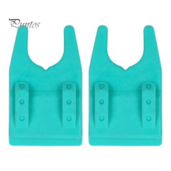 1 Pair Silicone Bucket Fishing Rod Holder Portable Lightweight Non-slip U-shaped Clamp-on Lure Container Bucket Fishing Pole Rest Rack Raft Fishing