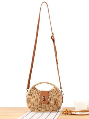 Borsa di Paglia Moda Francese 2025: Essenziale Versatile e Casual per Vacanze al Mare e sulla Costa per Donne