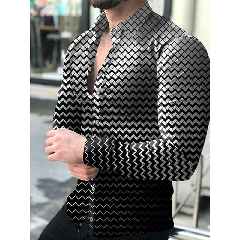 

Повседневные топы с длинным рукавом с принтом в горошек для мужчин, повседневные топы с длинным рукавом с принтом в горошек для мужчин CX155 XL