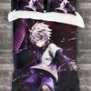 Anime Hunter X Hunter Bedding Set 3 Pieces Cartoon Duvet Cover Quilt Cover Japanese Manga Home Textiles Bedroom Decor