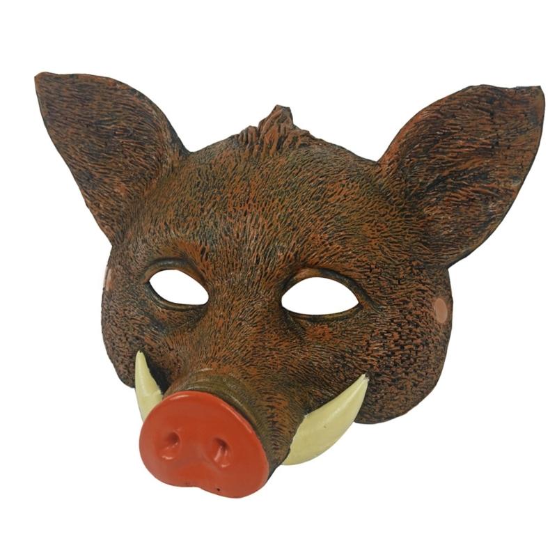 Masque Sanglier Animal Halloween Masque Cosplay Sanglier Sauvage Halloween Masque Intégral pour Halloween Mascarade Carnavals