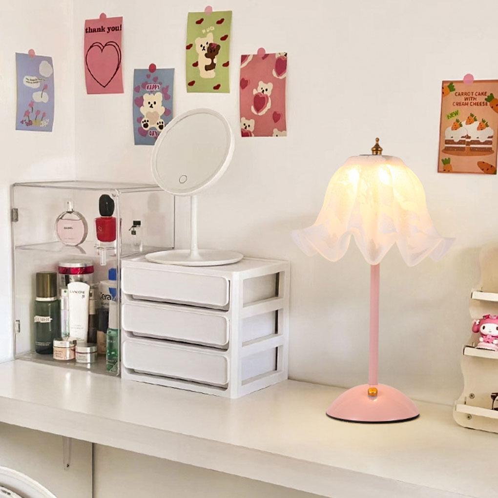 Desk Lamp French Romantic Flower For Bedroom Night Light Bedroom Bedside Night Light