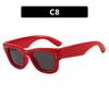 Unisex Square Sunglasses Retro Full Frame PC Lens 9 Colors 2025 Fashion Sun Glasses for Party Street Style