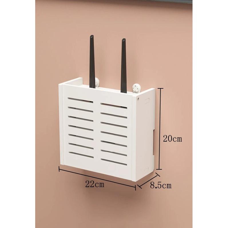

New Wireless Wifi Router Storage Box Living Room Socket Wifi Decoration Wall-mounted TV Set-top Box Rack Cable Power Organizer D Small