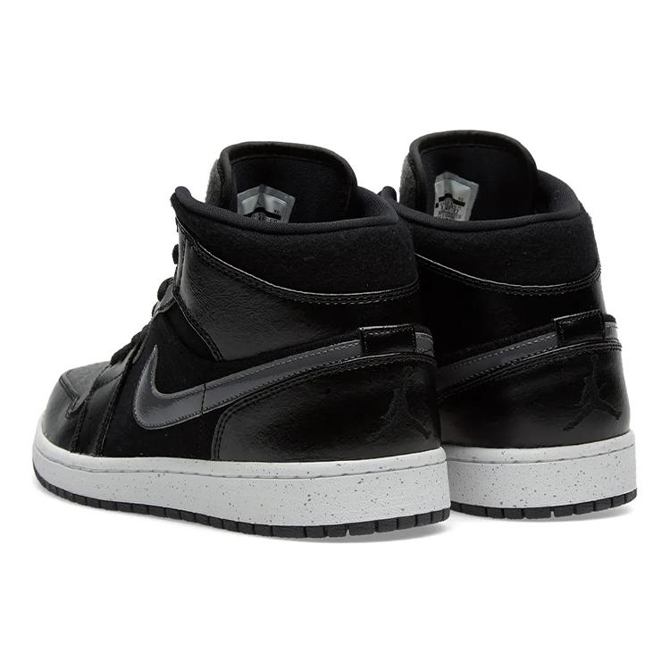 Jordan 1 Mid Premium Winterized Black Grey 852542-001