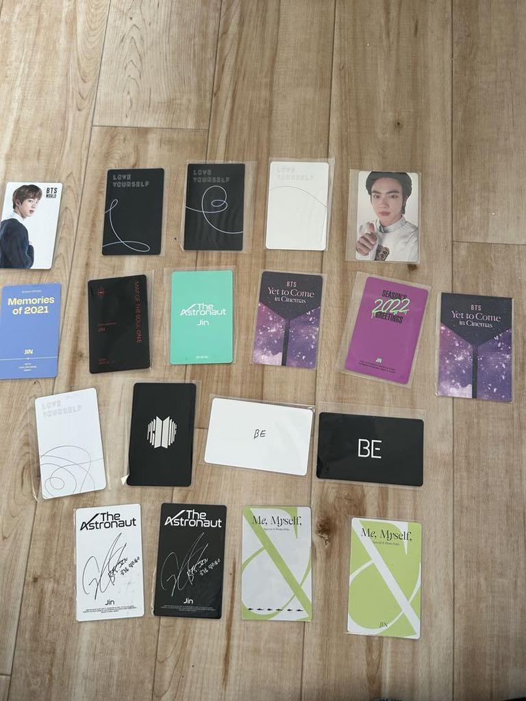 [USED] Official BTS JIN Trading Cards Bulk Sale