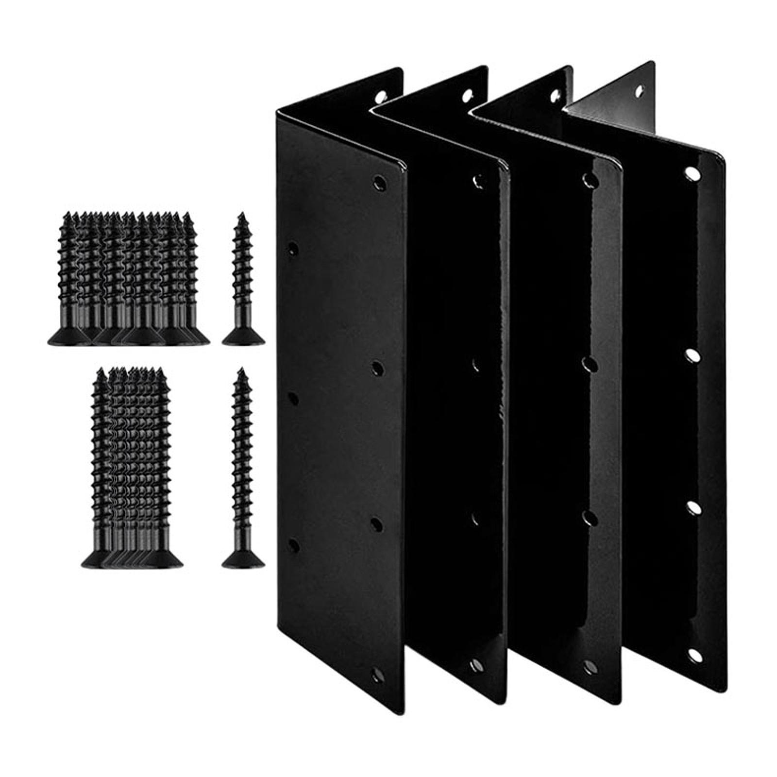 Raised Garden Bed Corner Brackets with Screws Sturdy 11 x3 x 3  Metal Raised Bed Corner Bracket for Furniture