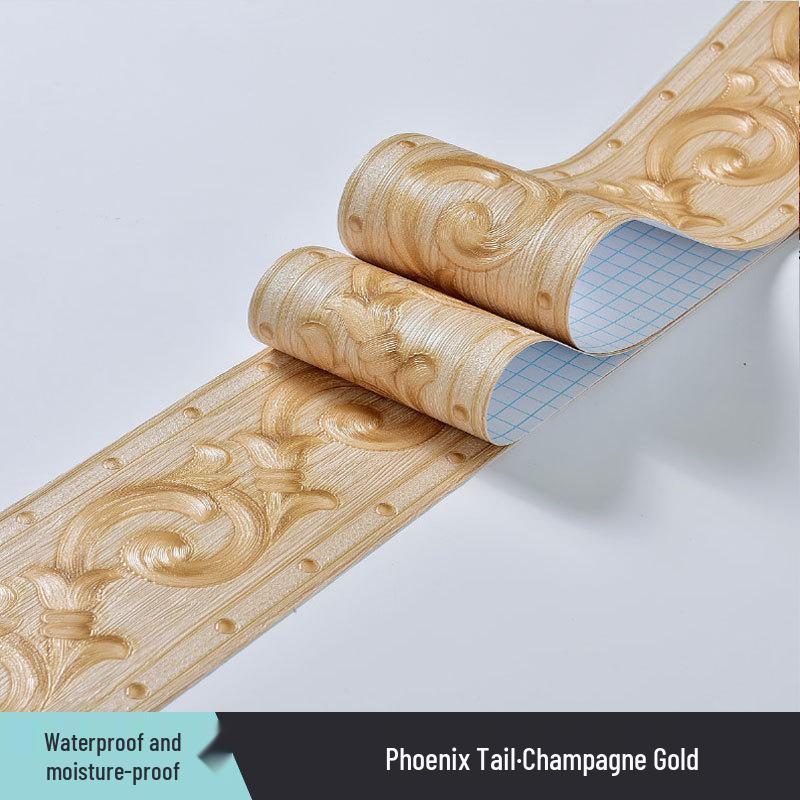 Plintă Decorativă Impermeabilă din PVC și Autocolante de Perete pentru Casă