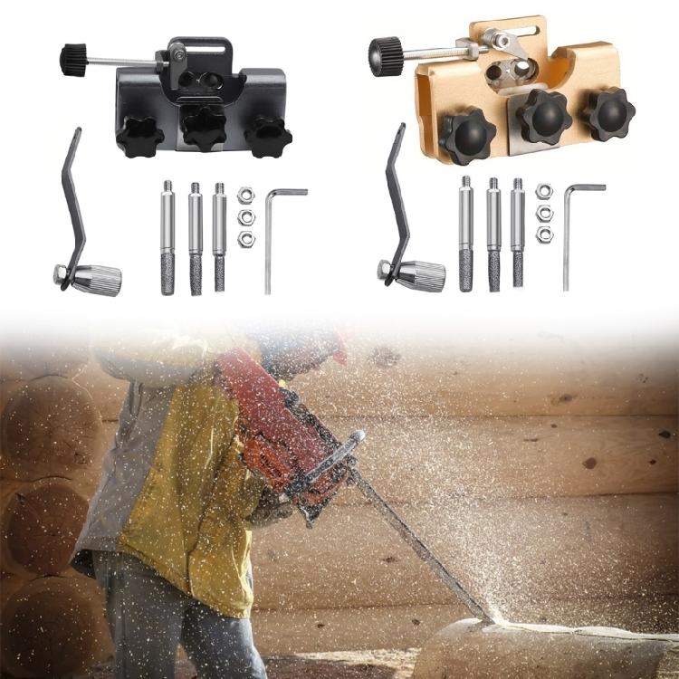 Chainsaw Sharpener Portable Hand Crank Tool with Sharpening Rod Chainsaw Sharpening Jig Kit for Chainsaw Electric