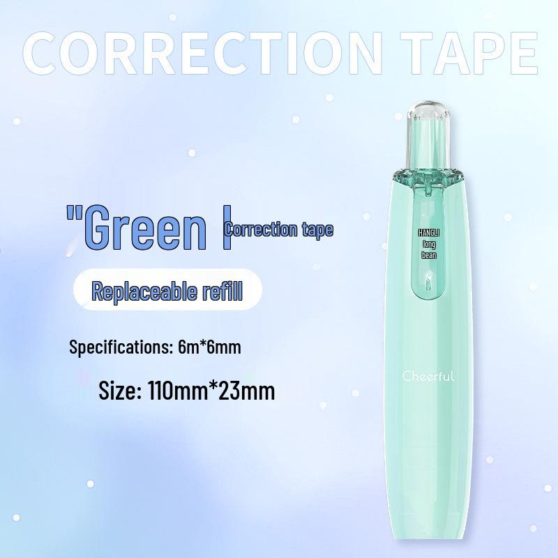 Rotatable Click-type Correction Tape with Replaceable Core – Stylish, Instagram-worthy Stationery for Students
