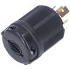 Verriegelungsstecker PA66 Kunststoff Messing 4-Loch Generatorstecker für Trockner 30A 277 480V
