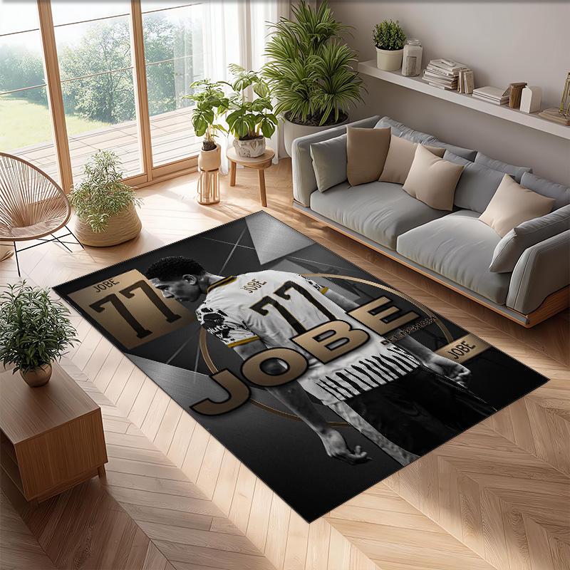 Jude Bellingham Soccer Football Pattern Soft Area Rug Non Slip Indoor Floor Carpet Sports Decor Mat for Bedroom