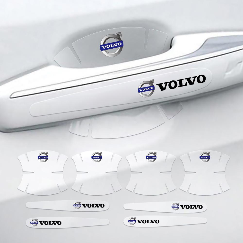 4/8 Stück Auto Türgriff Schalen Schutz Aufkleber Auto Emblem Kratzschutz Folie Für Volvo RDesign XC60 XC90 V40 S60 V50 V70 V60 S40