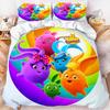 Sunny Bunnies Bedding Set Happy Birthday Cartoon Duvet Cover Kids Bedroom Decor Bed Linen Quilt Cover Pillowcase No Comforter