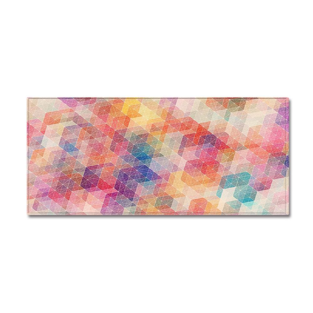 Kitchen Geometric Shape Floor Mat Door Mat Carpet Floor Mat