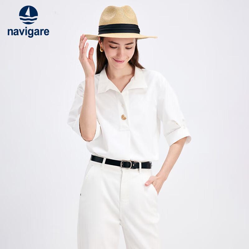 Navigare Women's Thin Sun Protection Short Sleeve Shirt