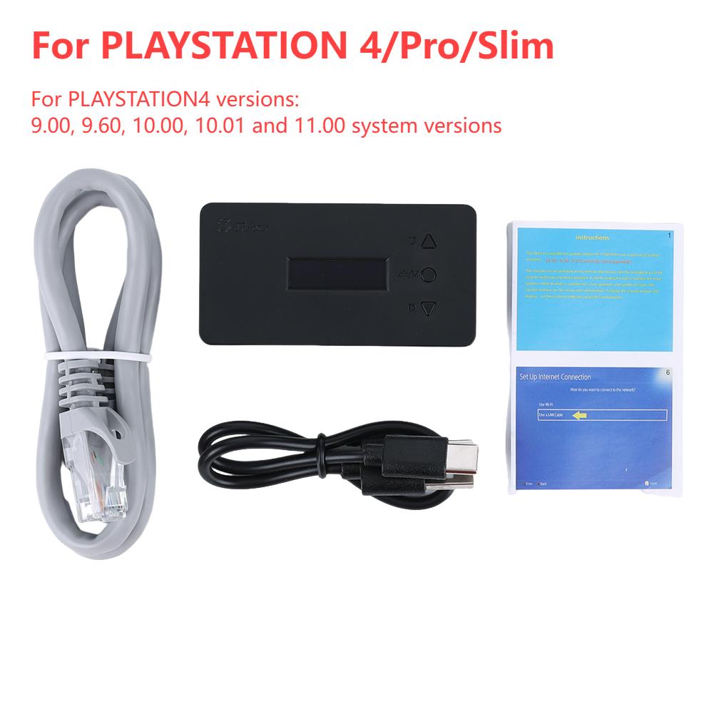 One-Key JB Tool Mod Kit Modification Kit with Ethernet Type-C Cable Game Accessories for PLAYSTATION4/Pro/Slim 9.0-11.0 System