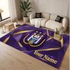 Personalized Crystal Velvet Carpet Anderlecht FC logo Pattern Non Slip Floor Rug