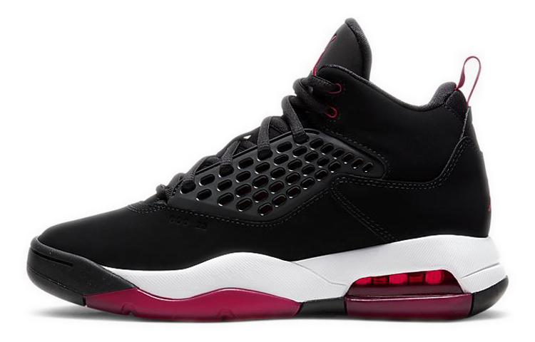 Jordan Maxin 200 Mid top Детские Баскетбольные Кроссовки Черно-Красные Подростковые CD6123-006 38.5