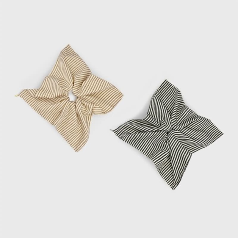 Jean Paul Clarisse Square Stripe Scrunchie JP-25-108S