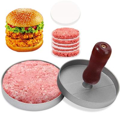 Hamburger-Pressform, antihaftbeschichtet, lebensmittelecht, wiederverwendbarer Wurst-Patty-Burger-Smasher für Zuhause und Camping