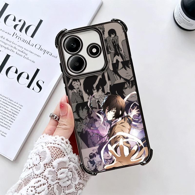 Bungo Stray Dogs Manga Soft Phone Case For Xiaomi Redmi Note 14 15 Pro Plus 13 12 11S 11T 5G 10 9S 9 Plating Anti-Fall Fundas
