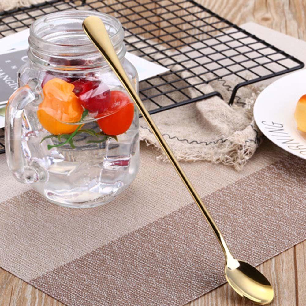 24cm Bar Stainless Steel Tableware Flatware Home Ice Cream Spoon Spoon Coffee Spoon Teaspoons