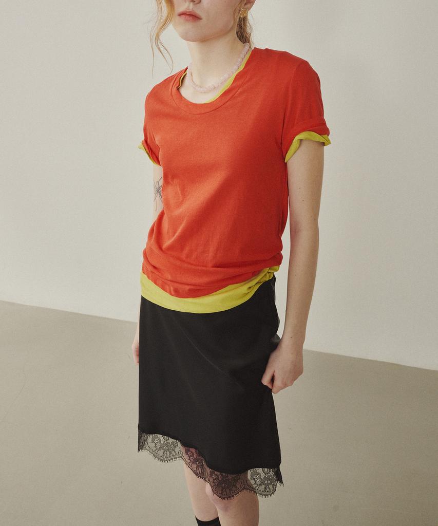 Melly And Rose Rose Lace Satin Skirt (314809)