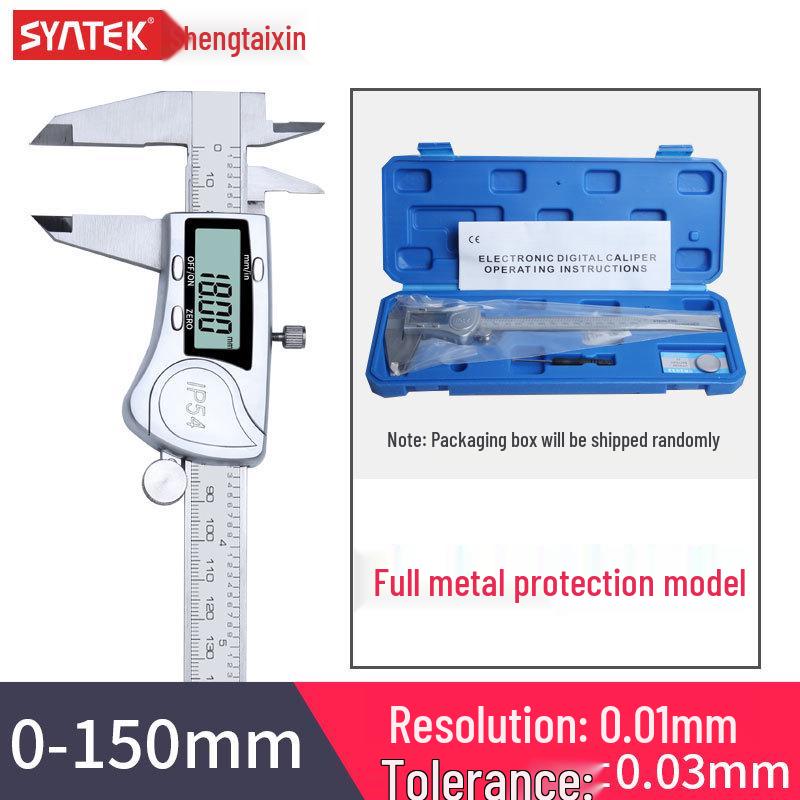 Șubler digital Vernier din oțel inoxidabil de înaltă precizie Syntek 0-150/200/300mm