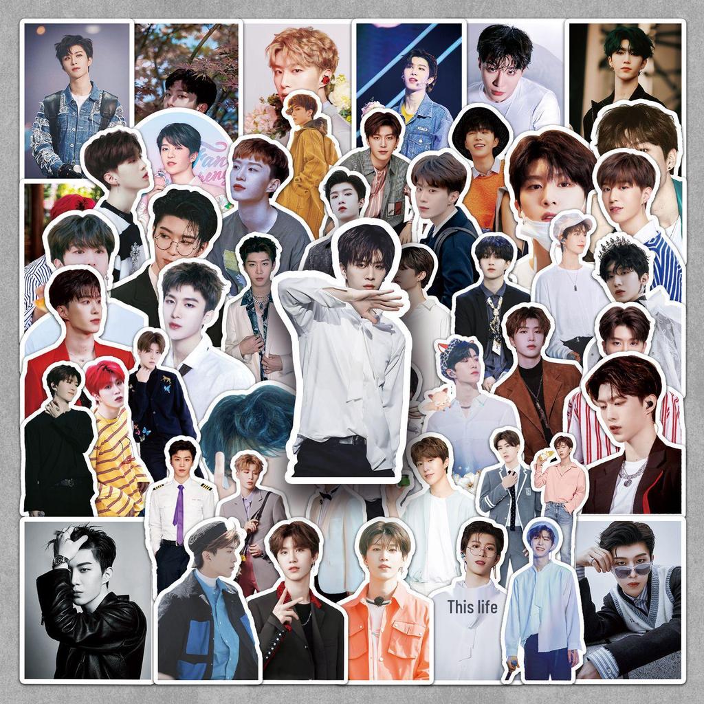 Fan Chengcheng NINEPERCENT Stickers: 50-Sheet Celebrity Merchandise for Notebooks & Suitcases