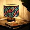 Vintage Blumenmuster Lampenschirme Bambus Handgefertigte Lampenabdeckung Faltbare Hänge-Stehlampe mit Lichtabdeckung Heimkunst Kronleuchter
