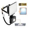 LED Floodlight with Motion Sensor 20W 6000K IP54 Black