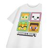 Minecraft Mädchen Karree Kurzarm-T-Shirt
