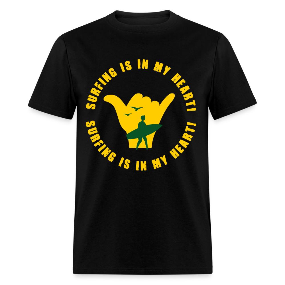 

Surfing is in My Heart shirt Ocean Beach Surfer hang loose T-Shirt Size S-6XL 4XL